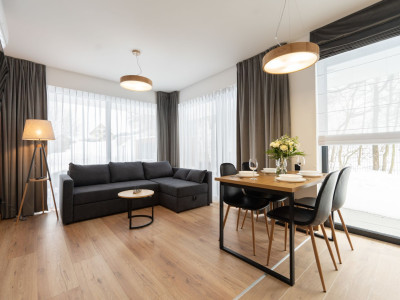 Mountain Resort Villa - Apartament z 1 sypialnią i tarasem z widokiem na stok